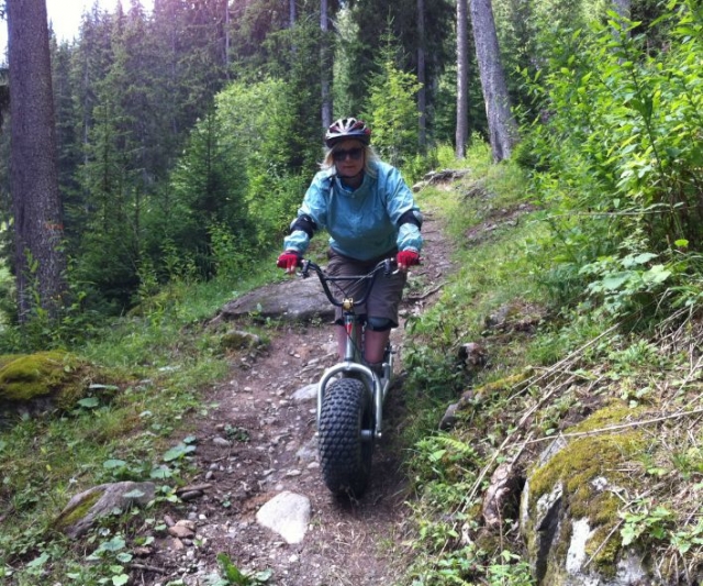  Scooter todo terreno en el bosque 